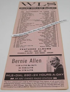 WLS Radio 89 Chicago TOP 45 Survey NOV 18, 1966 #1 Beach Boys / Good Vibrations - Picture 1 of 4