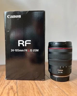 Canon RF 24–105mm F4 L IS USM Camera Lens - Image 1 of 4