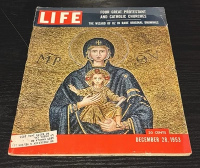 VTG Life Magazine December 28, 1953 Protestant & Catholic Churches - Image 1 of 4