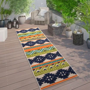 Rugshop Outdoor Runner Rug Geometric Bohemian Indoor/Outdoor Carpet Runner 2x7 - Picture 1 of 6