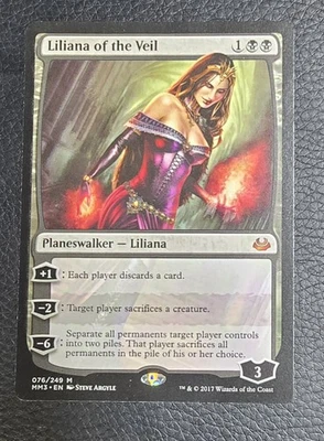 Liliana of the Veil Modern Masters 2017 Regular MTG NM Magic Card - Image 1 of 2