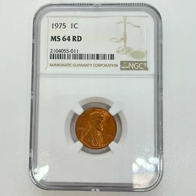 1975 NGC Certified One Cent Coin - Image 1 of 2