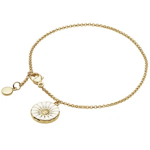Georg Jensen Gilded Pea Chain Charm Bracelet - DAISY - Picture 1 of 1