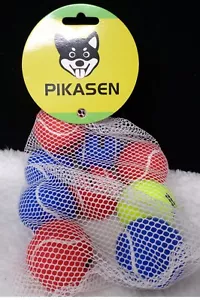 PIKASEN Squeaky Balls Dog Toy 9/Pack (NEW) - Picture 1 of 3