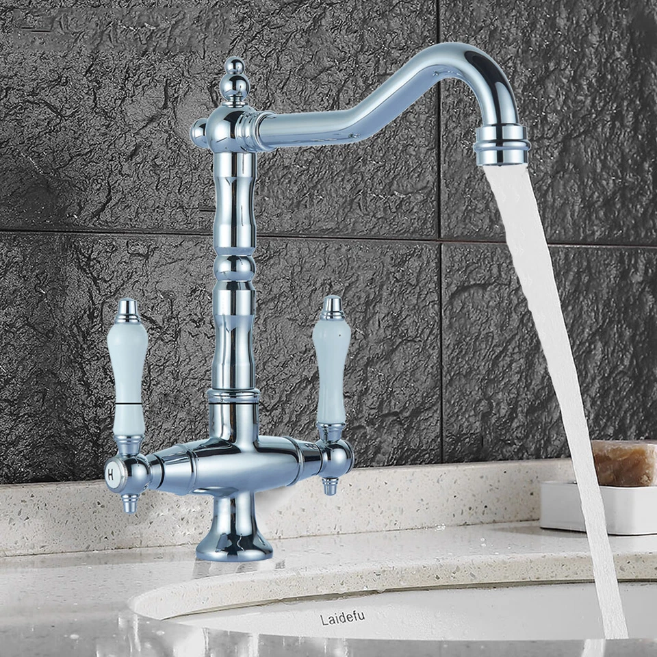 MARKENLOS Retro Nostalgie Küchenarmatur Spültischarmatur Zweigriff Wasserhahn Armatur