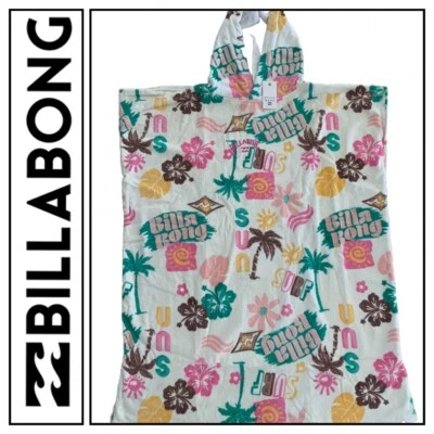BNWT BILLABONG HOODED KIDS SALTY CRYSTAL CHANGING TOWEL PONCHO  $100  NEW SEASON - image 1 of 4