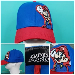 Nintendo Super Mario Bros. Mario Red And Blue Fitted XL Baseball Cap - Picture 1 of 9