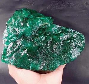DYED 4000 Ct Fast Shipping Natural Green Emerald Gemstone Rough EGL Certified PJ - Picture 1 of 6