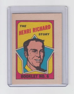 1971/72 OPC Montreal Canadiens Henri Richard Booklet #6 - Picture 1 of 2