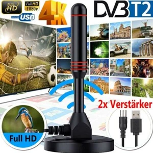 DVB-T2 HD-Antenne 36DBi Verstärker 5M KabelFernsehkanäle Free TV-Programme Neue - Bild 1 von 12