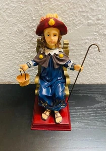 Vintage Santo Niño de Atocha 8" Holy Child Of Atocha Resin Renaissance Statue - Picture 1 of 14