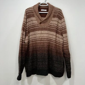 Tommy Bahama Mens Shaw Sweater XXXL Brown Knit Popover Neutral Brown Wool Alpaca - Picture 1 of 6