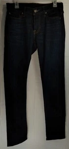 ABERCROMBIE & Fitch MENS PANTS LANGDON SLIM STRETCH DARK BLUE JEANS W30xL32 EUC - Picture 1 of 10