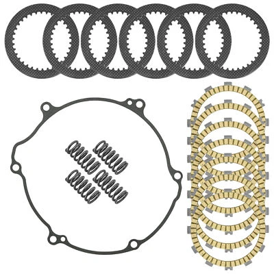 Clutch Friction w/ Steel Plates springs Gasket Kit for Kawasaki KX125 1997-2002 - Image 1 of 4