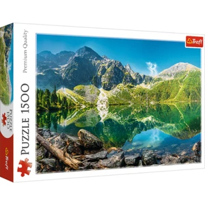 Trefl rot 1500 Teile Puzzle - Morskie Oko See, Tatra, Polen - Bild 1 von 9