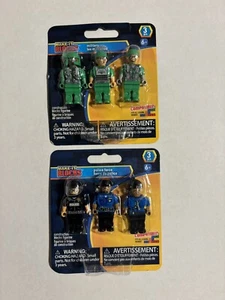 Make-It Blocks Figures Police Force + Military 3 Packs ~ Brand New *Sealed ๐ - Picture 1 of 4
