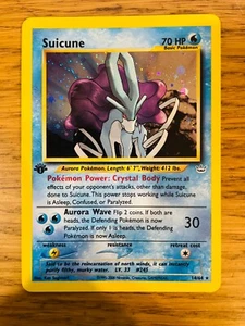 NEAR MINT! 1. Edition Suicune (14/64) Holo Neo Revelation Pokemon Karte! - Bild 1 von 2