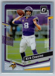 Fútbol óptico Kirk Cousins Silver Prizm Vikings 2023 Panini Donruss - Imagen 1 de 2