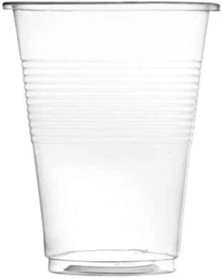 Vasos fríos desechables de plástico translúcido transparente de 9 oz para fiestas y todos los eventos Foto 1 de 4