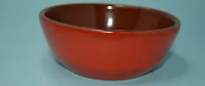 Frankoma Pottery BOWL orange and brown - Picture 1 of 6