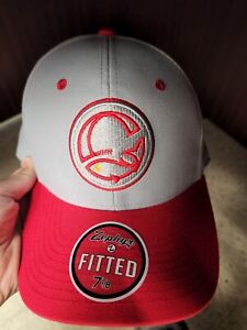 Winnipeg Goldeyes size 7 1/8 Grey and red hat. Fitted. New with tags