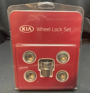 2018-2021 KIA STINGER LOCKING WHEEL LUG NUT SET OF 4 W/KEY J5F44-AU000 New OEM - Bild 1 von 3
