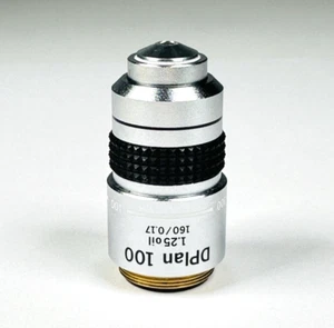Olympus DPlan100 100x / 1.25, 160/0.17. Ölmikroskop Objektiv - Bild 1 von 5