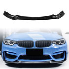 Carbon Fiber Look Front Bumper Spoiler Lip For BMW F80 M3 F82 F83 M4 2015-2020