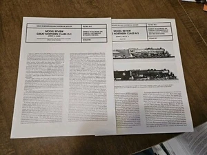 Great Northern Historical Society Modeling Sheets M-1 & M-2 (2 Total)(Used) - Picture 1 of 4
