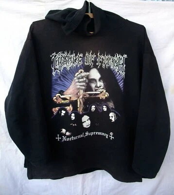 vtg hoodie Cradle of Filth Nocturnal Supremacy XL Dimmu Borgir Dissection - Image 1 of 4