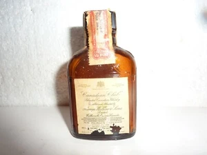 Vintage Canadian Club Miniature Glass Whiskey Bottle is empty. - Picture 1 of 6