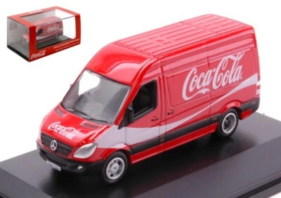 MODELLINO FURGONE STATICO DIECAST OXFORD MERCEDES SPRINTER COCA COLA SCALA 1:76 - Immagine 1 di 4