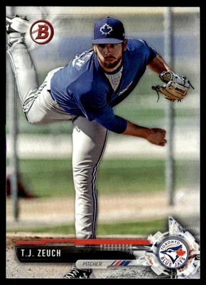 2017 Bowman Draft T.J. Zeuch Toronto Blue Jays #BD-68 - Image 1 of 2