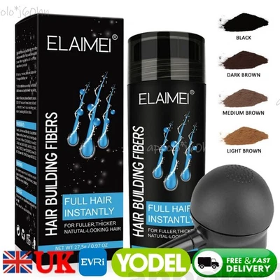 ELAIMEI Hair Building Fibers and Pump Spray Applicator Keratin Loss Fibres ⭐️⭐️⭐️⭐️⭐️ UK