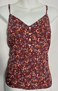 Old Navy Size M Floral Tank Top Dainty Ditsy Cottage Coquette Romantic Bloomcore - Picture 1 of 9