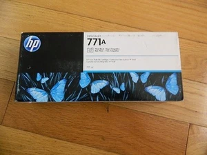 2019 ORYGINALNY WKŁAD FOTOGRAFICZNY HP 771A czarny 775ml B6Y21A DESIGNJET Z6200 ZAPIECZĘTOWANY - Zdjęcie 1 z 1