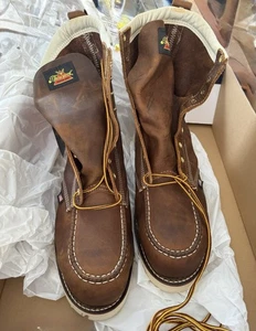 Thorogood Men Size 14 EE Steel Toe EH Brown Union Made USA 8" Boots 804-4378 - Picture 1 of 11