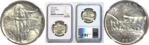 1933-D 50C Oregon Trail Commemorative Half Dollar  NGC MS-66+ - Picture 1 of 3