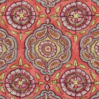 World Market Freida Cortina de Ducha 72" Naranja Algodón Boho Medallón Marroquí Foto 1 de 4