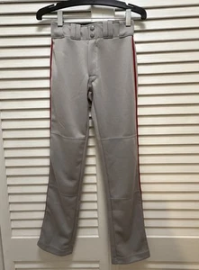 Easton Youth YS 23”- 25” Baseball Pants Rival Red + Piped Gray NEW w/Tags - Picture 1 of 5