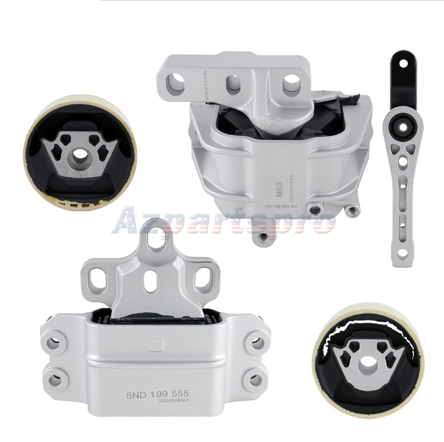 Engine & Trans Mount for 2009-2015 Volkswagen Jetta 2.0T Golf GTI Beetle Passat Foto 1 de 4