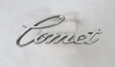 Insignia de cuerpo lateral emblema de cometa Mercury 1971-1975 placa de identificación de metal logotipo genuino OEM Foto 1 de 4