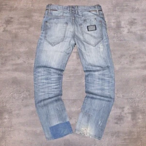 Y2K 2000's Antony Morato Midwash Baggy Wide Legged Patchworked Denim Jeans Pant' - Picture 1 of 18