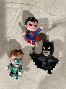 Blip Toys DC Comics Vinyl Figures 2012 Green Lantern Superman Batman Lot of 3 - Picture 1 of 4