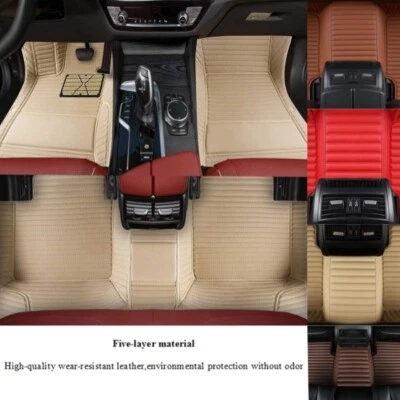 For Volkswagen Golf/GTI/Golf-R 1999-2025 Car Floor Mats Foot Carpets Front Rear — 第 1/4 张图片