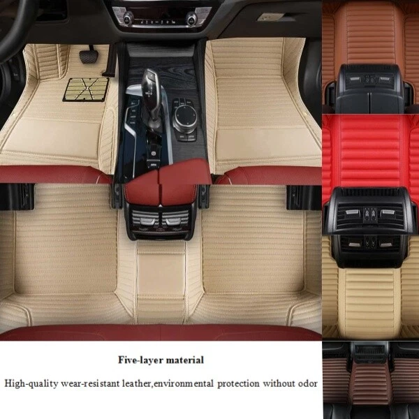 For Volkswagen Golf/GTI/Golf-R 1999-2025 Car Floor Mats Foot Carpets Front Rear — 第 1/4 张图片