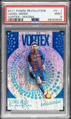 2017 Panini Revolution Lionel Messi Vortex Magna #1 /49 PSA 9 - Imagem 1 de 2