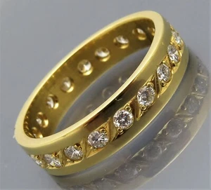 DESIGN MATURO - ELEGANTE ANELLO BRILLANTE A MEMORIA PIENA - PROPRIO ORAFO - ORO 750 - Foto 1 di 11