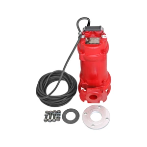 Industrie Abwasserschneider Schleifer Sumpfpumpe 44 GPM 110V 1 PS Tauch rot - Bild 1 von 5