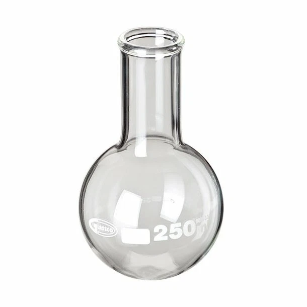 250ML BOROSILICATE GLASS ROUND FLASK ROUND BOTTOM - Image 1 of 1